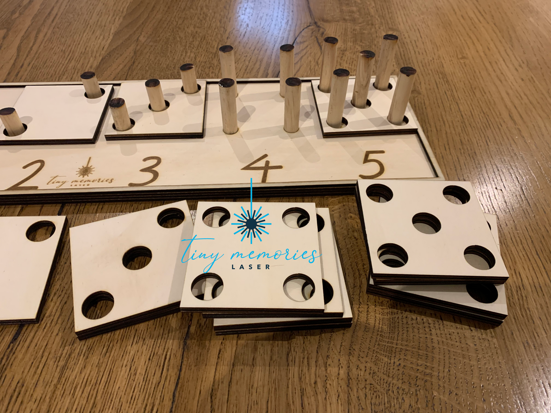 Count 1 - 5 board set - Tiny Memories Laser