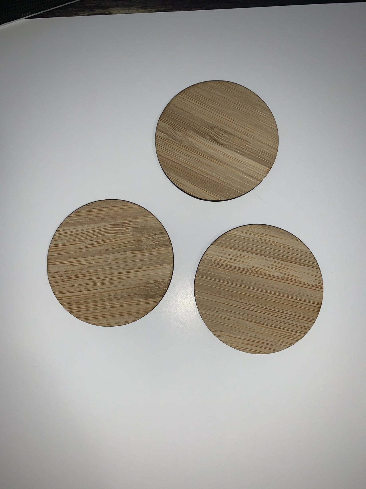Blank wooden shapes(circle/rectangle/square) - Carbonised Bamboo plywood - Tiny Memories Laser