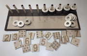 Montessori teaching to count set - Tiny Memories Laser