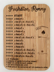 Frustration Rummy game board - Tiny Memories Laser