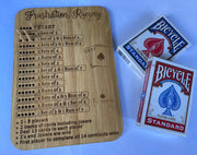 Frustration Rummy game board - Tiny Memories Laser