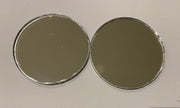 Blank Acrylic shapes(circle/rectangle/square) - Silver mirror - Tiny Memories Laser