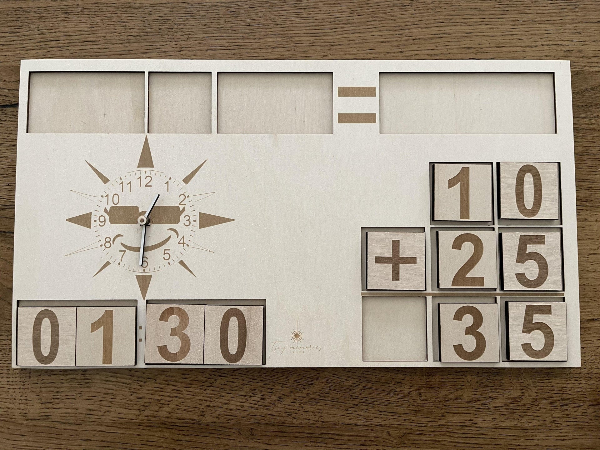 Maths And Time Board Set Wood Educational