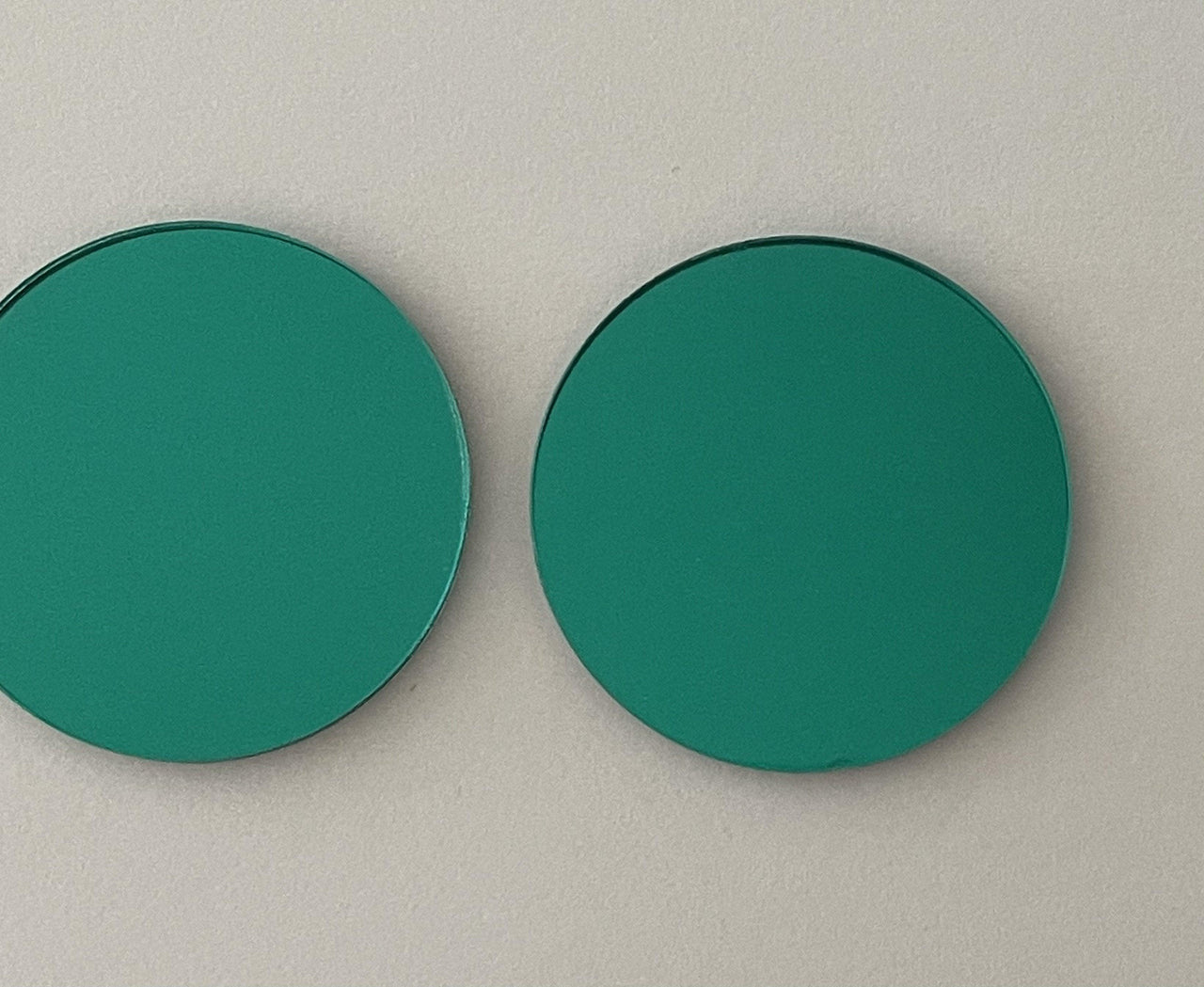 Blank Acrylic Shapes(Circle/rectangle/square) - Green Mirror Blanks