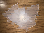 Blank Acrylic shapes(circle/rectangle/square) - Clear - Tiny Memories Laser