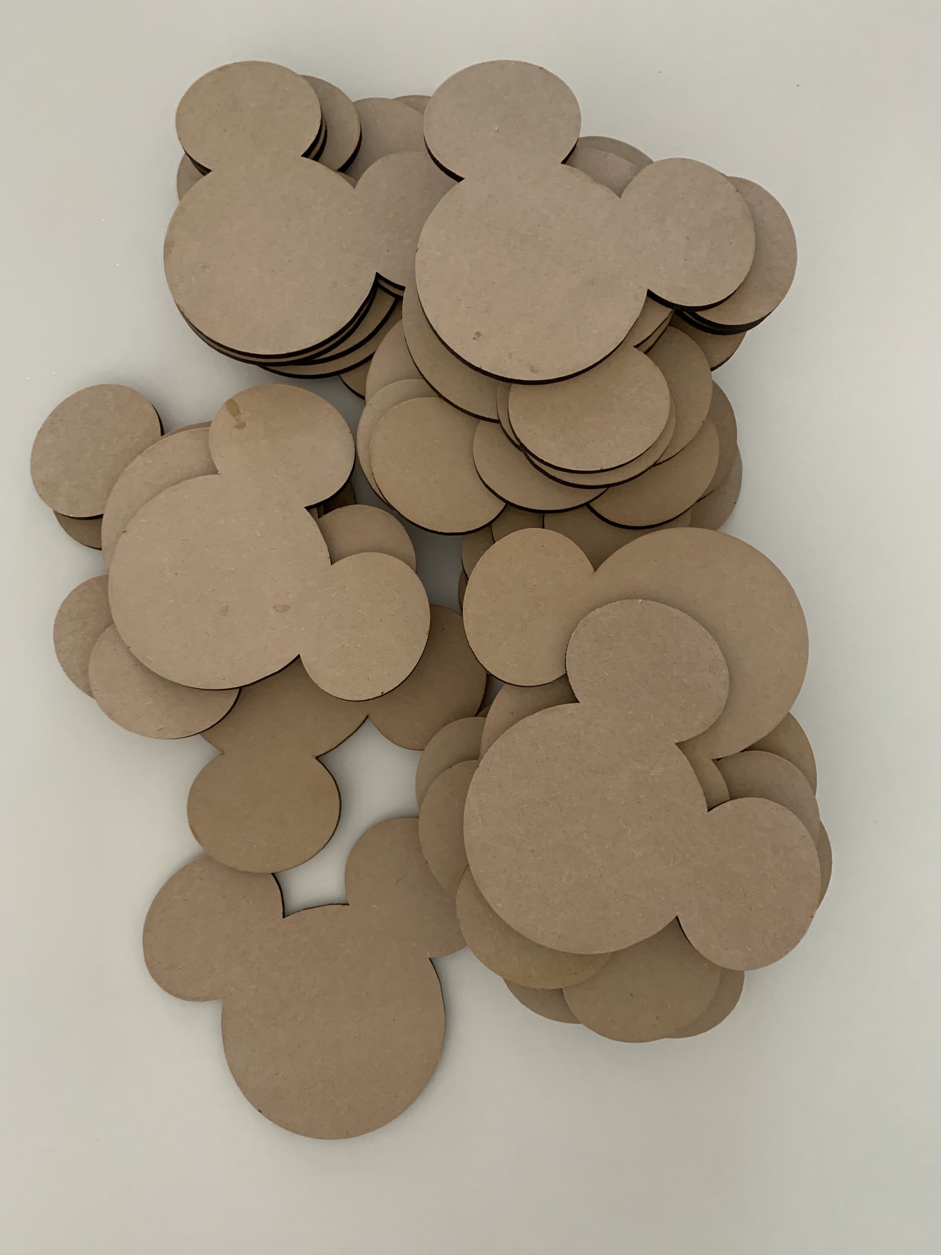 Blank wooden shapes(circle/rectangle/square) - Tiny Memories Laser